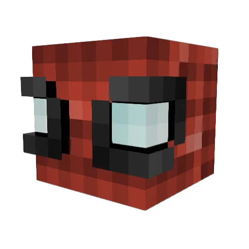 DannyPapy Minecraft avatar head, 3D render