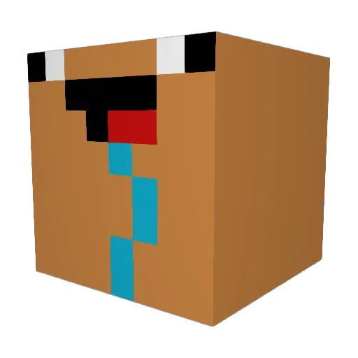DannyShr Minecraft avatar head, 3D render