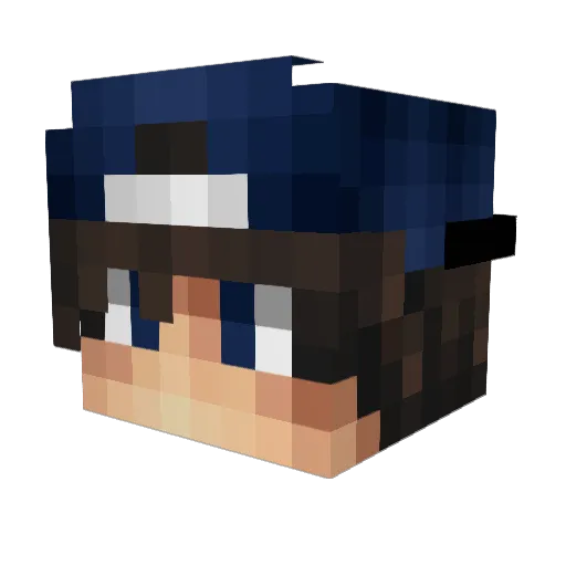 DannySkillz1 Minecraft avatar head, 3D render