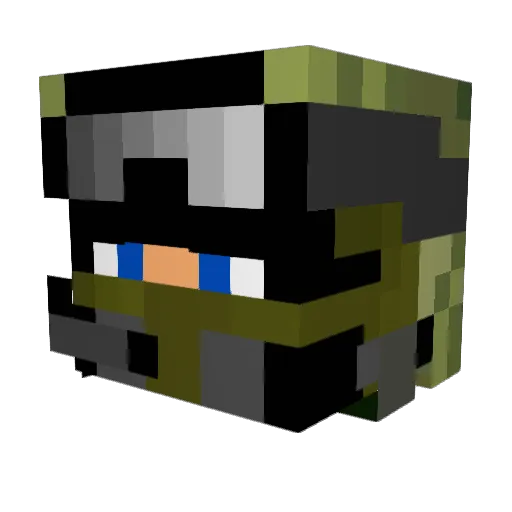 DannySmithJr Minecraft avatar head, 3D render