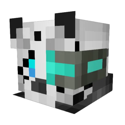 DannySnowPaw Minecraft avatar head, 3D render