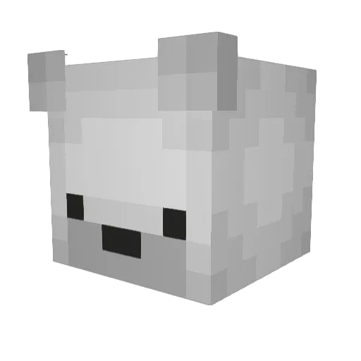 DannyStereo Minecraft avatar head, 3D render