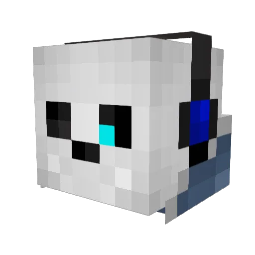 DannyTheSpoon Minecraft avatar head, 3D render
