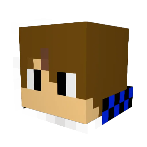 DannyVae Minecraft avatar head, 3D render