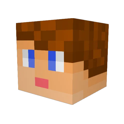 DannyVer Minecraft avatar head, 3D render