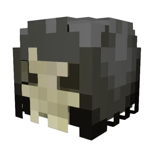 DannyYolo Minecraft avatar head, 3D render