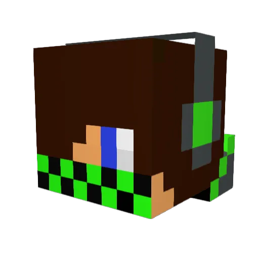 Danny_404 Minecraft avatar head, 3D render