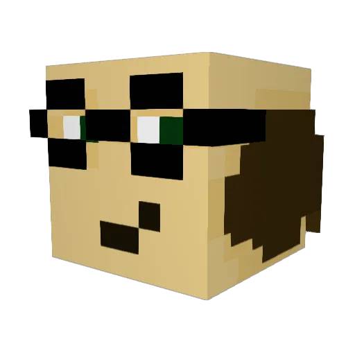 Danny_Devito123 Minecraft avatar head, 3D render
