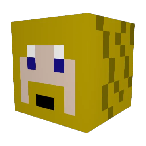 Danny_oKay_ Minecraft avatar head, 3D render