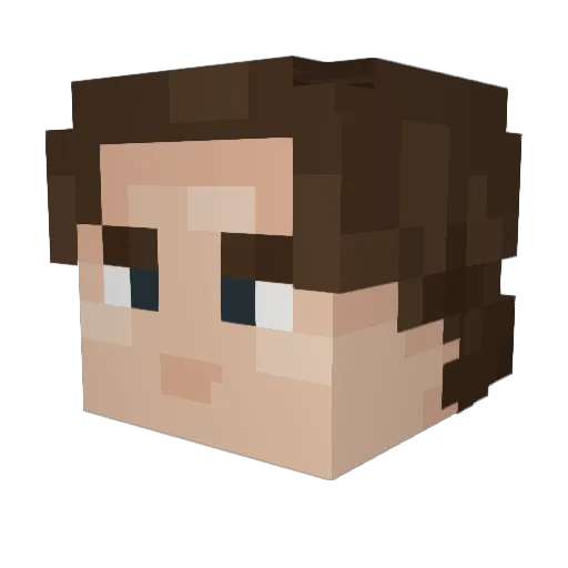 Danny_star Minecraft avatar head, 3D render