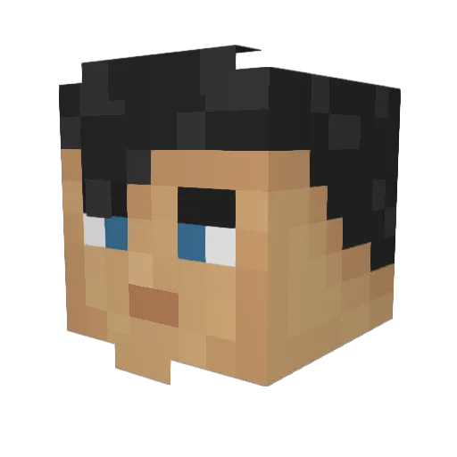 Dannyboy68 Minecraft avatar head, 3D render