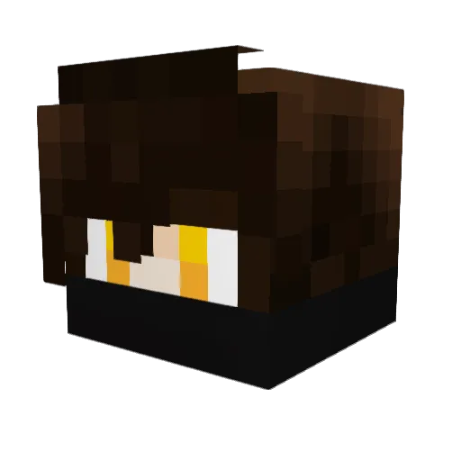 Dannykillsz Minecraft avatar head, 3D render