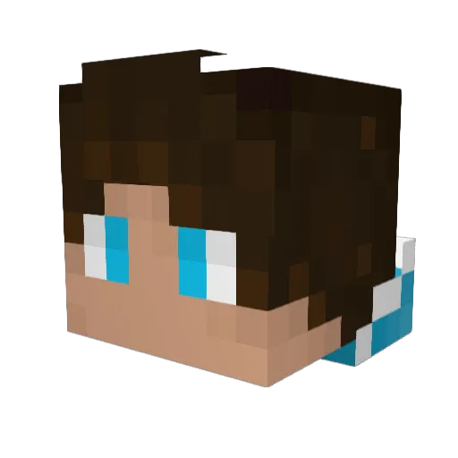 DannyxCarson Minecraft avatar head, 3D render