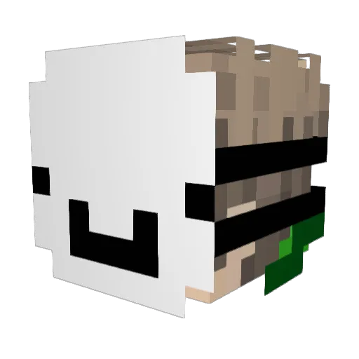 Dannyy10678 Minecraft avatar head, 3D render