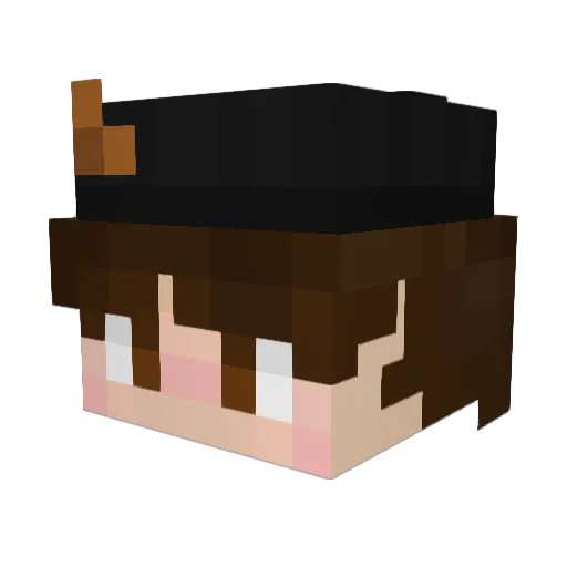 DanoMarrano Minecraft avatar head, 3D render