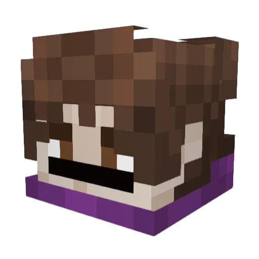 DanoRogers Minecraft avatar head, 3D render