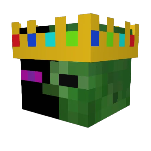 DanoZombi Minecraft avatar head, 3D render