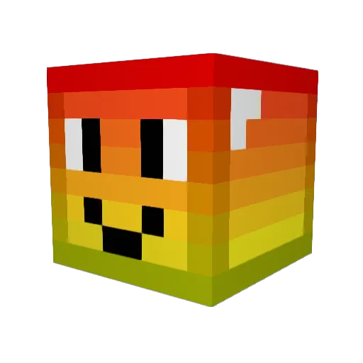 Dano__25 Minecraft avatar head, 3D render