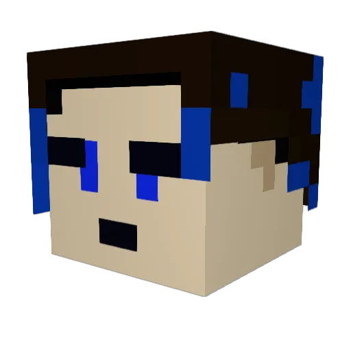 Danoc97 Minecraft avatar head, 3D render