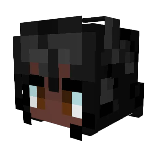 Danorin Minecraft avatar head, 3D render