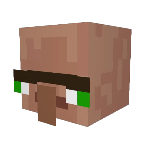 DanosLyge Minecraft avatar head, 3D render