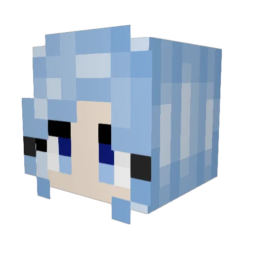 Danovs Minecraft avatar head, 3D render