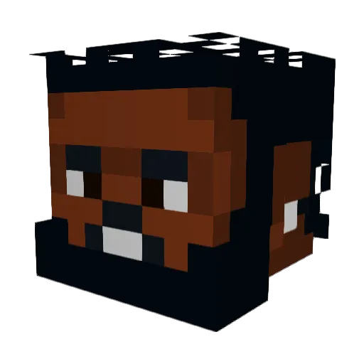 Danoyam Minecraft avatar head, 3D render