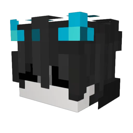 Danpak_ Minecraft avatar head, 3D render