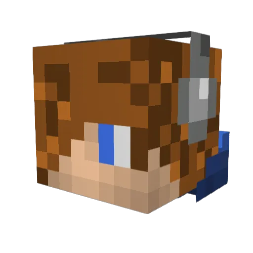 Danpat119 Minecraft avatar head, 3D render