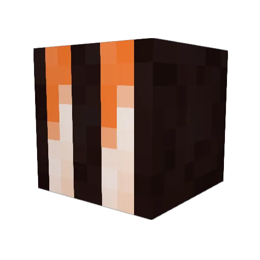 Danqs Minecraft avatar head, 3D render