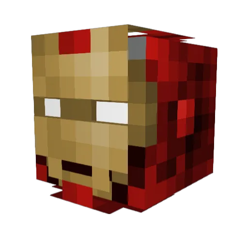 Danrocks02 Minecraft avatar head, 3D render