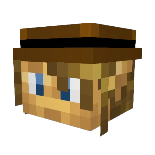 Danrod23 Minecraft avatar head, 3D render