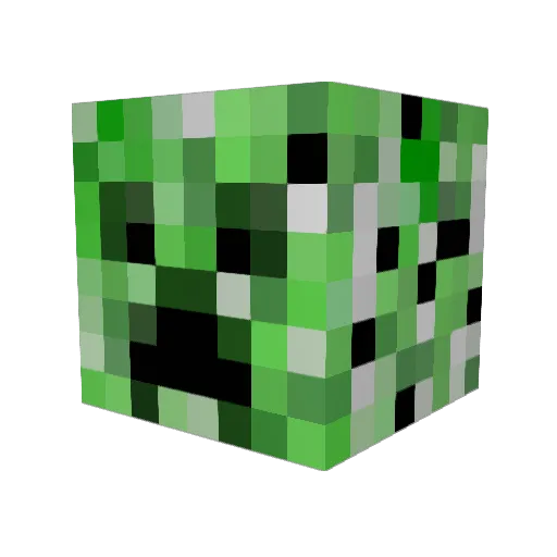DansWater Minecraft avatar head, 3D render
