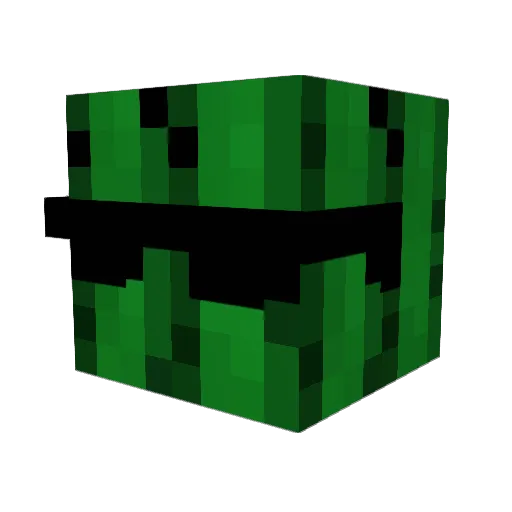 Danstaface666 Minecraft avatar head, 3D render
