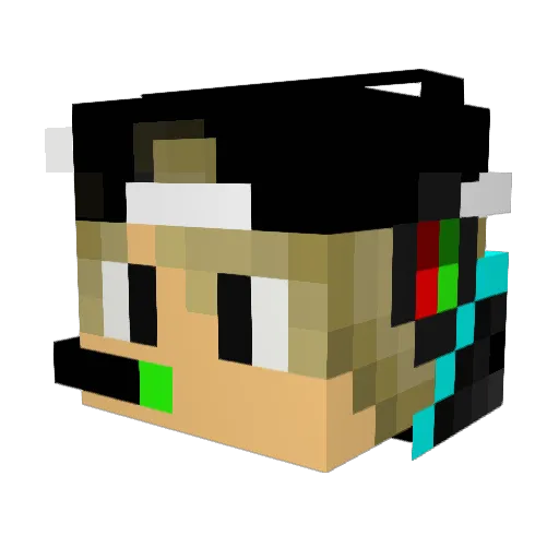 Danster_xl Minecraft avatar head, 3D render