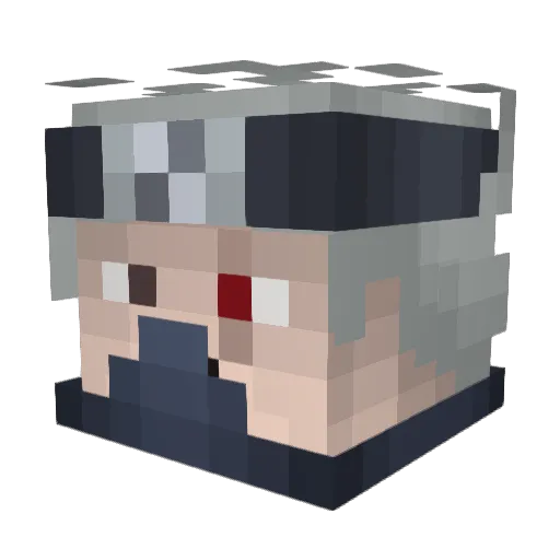 Dantalion42 Minecraft avatar head, 3D render