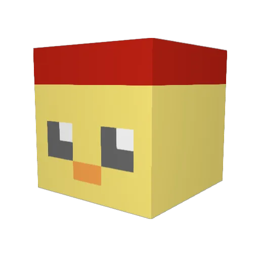 Dantard__ Minecraft avatar head, 3D render
