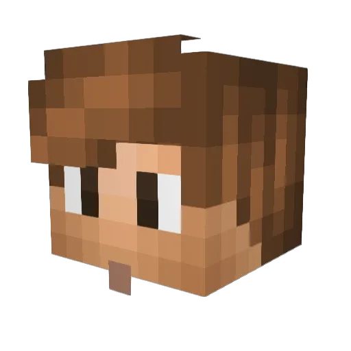 DantasGamers21 Minecraft avatar head, 3D render