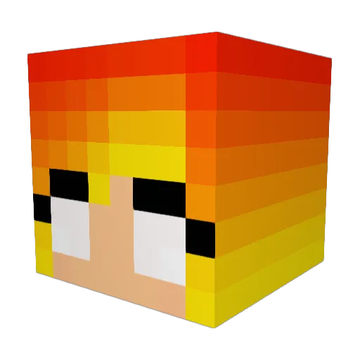 Dantdm542 Minecraft avatar head, 3D render