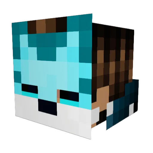 Dante1521 Minecraft avatar head, 3D render