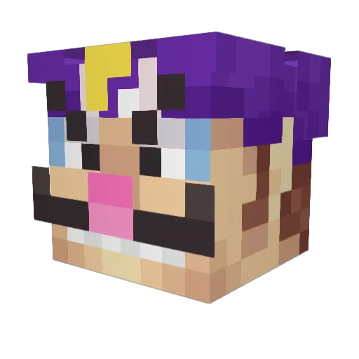 Dante2115 Minecraft avatar head, 3D render
