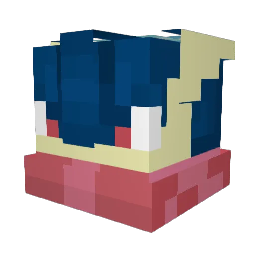 DanteDuck13 Minecraft avatar head, 3D render