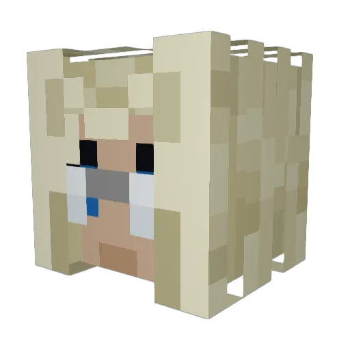 DanteEatsPaint Minecraft avatar head, 3D render