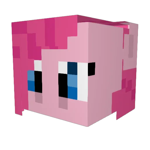 DanteF9 Minecraft avatar head, 3D render