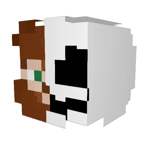 DanteNacho Minecraft avatar head, 3D render