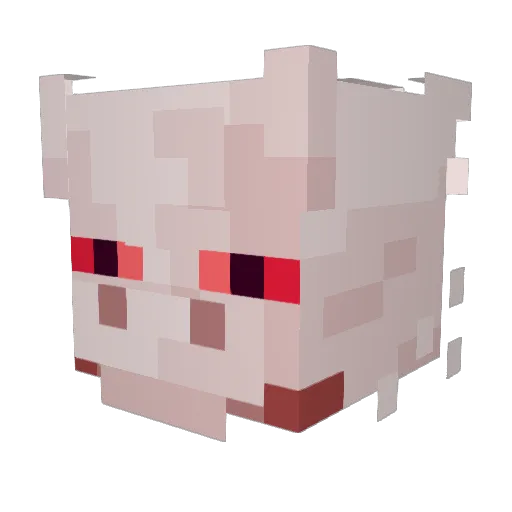 DanteRuby Minecraft avatar head, 3D render
