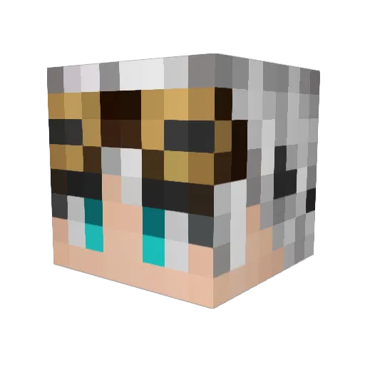 DanteSinTrigger Minecraft avatar head, 3D render