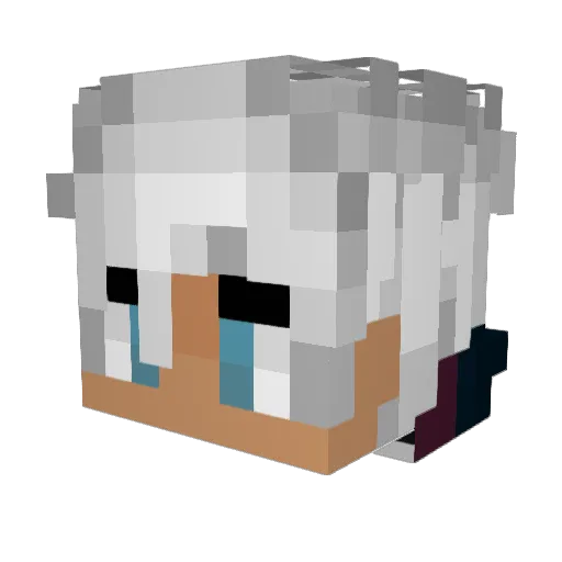 DanteVV Minecraft avatar head, 3D render