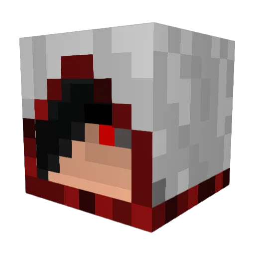 Dante_2012 Minecraft avatar head, 3D render