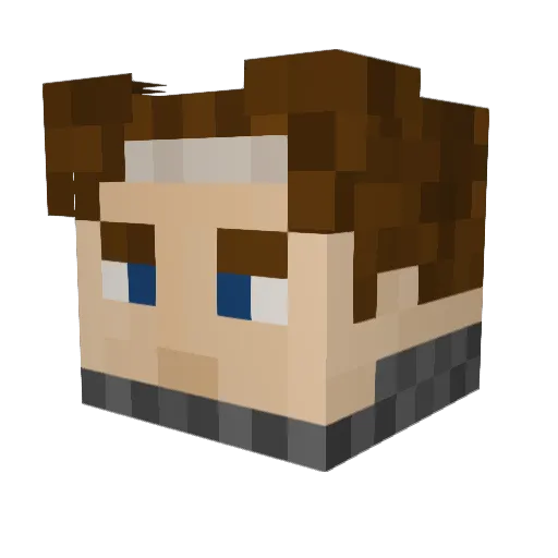 Dante_ok Minecraft avatar head, 3D render